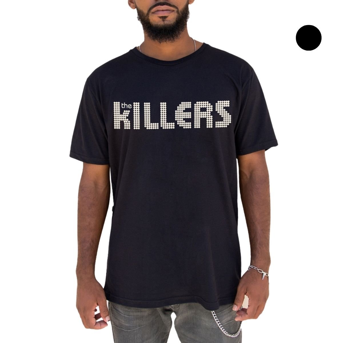 Camiseta The Killers Escrita Manga Curta - Unissex
