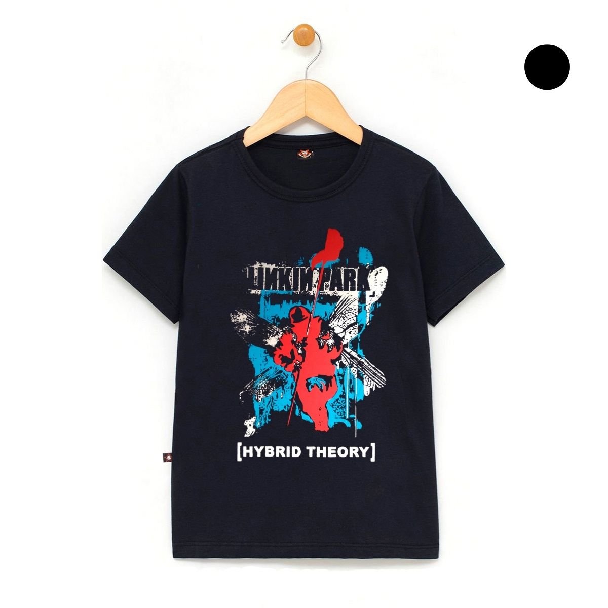 Camiseta Infantil Linkin Park Hybrid Theory Gola c/ Elastano
