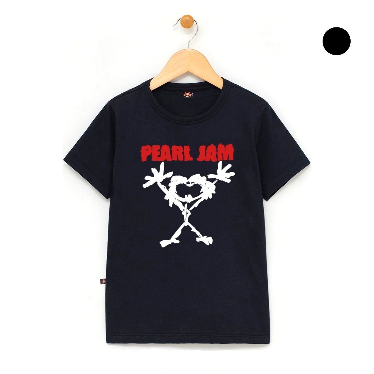 Camiseta Infantil Pearl Jam 100% Algodão