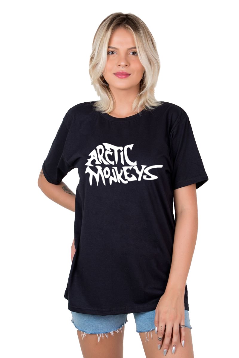 Camiseta Arctic Monkeys Escrita 100% Algodão - Unissex