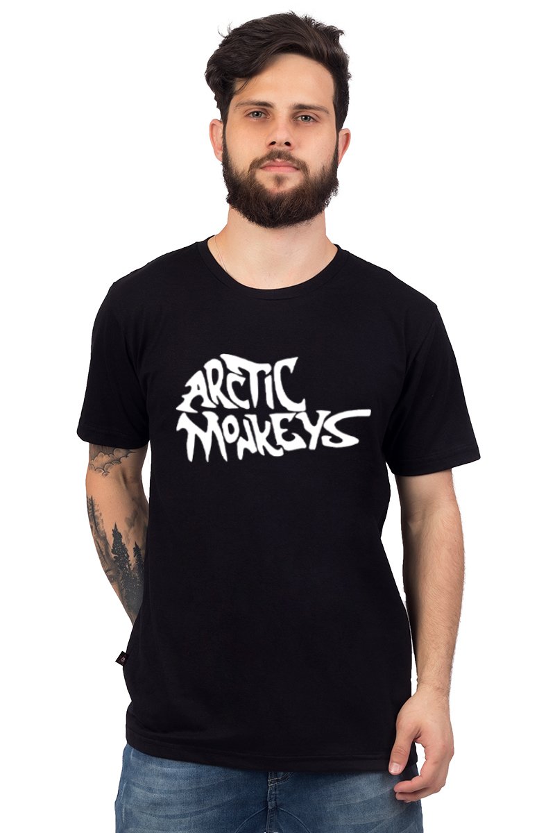 Camiseta Arctic Monkeys Escrita 100% Algodão - Unissex