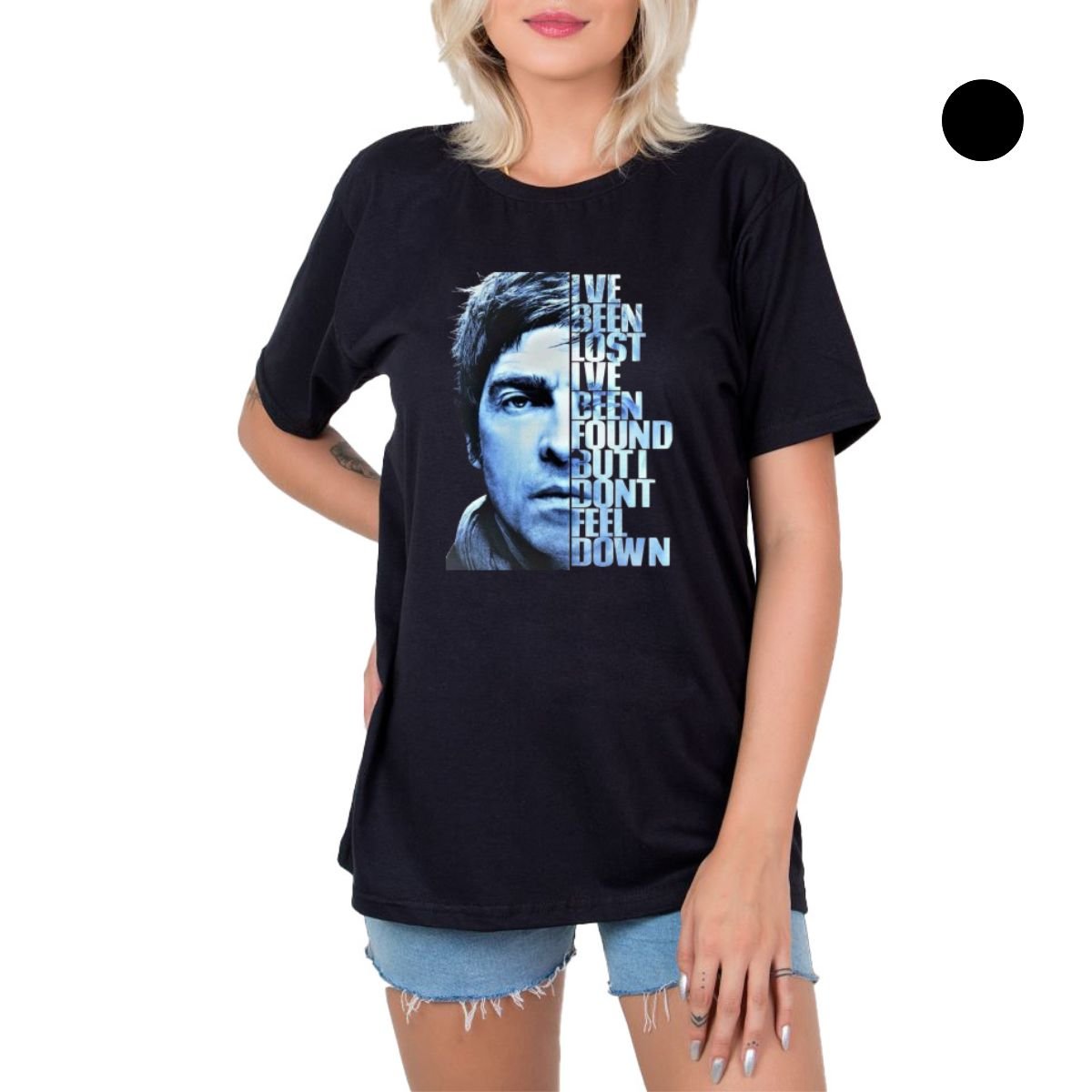 Camiseta Oasis Banda Foto com Frase Música Alta Definição - Unissex