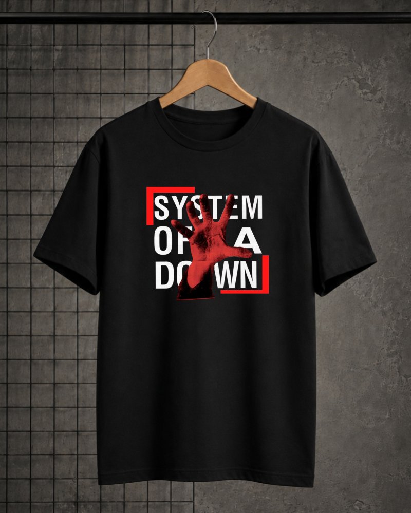 Camiseta System of a Down Álbum Mão 1998 Alta Definição - Unissex