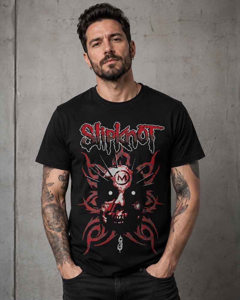 Camiseta Slipknot Mascara Craig Jones Bandalheira - UNISSEX