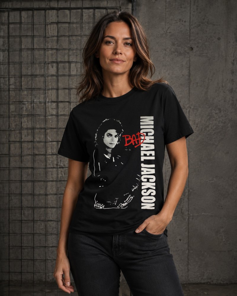 Camiseta Michael Jackson Bad 25 Masculino - UNISSEX