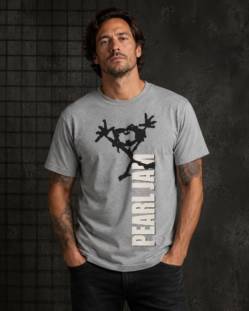 Camiseta Pearl Jam Logo Várias Cores Manga Curta - Unissex