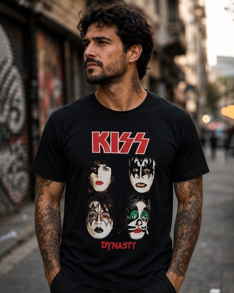 Camiseta Kiss Oficial Disnaty High definition - UNISSEX