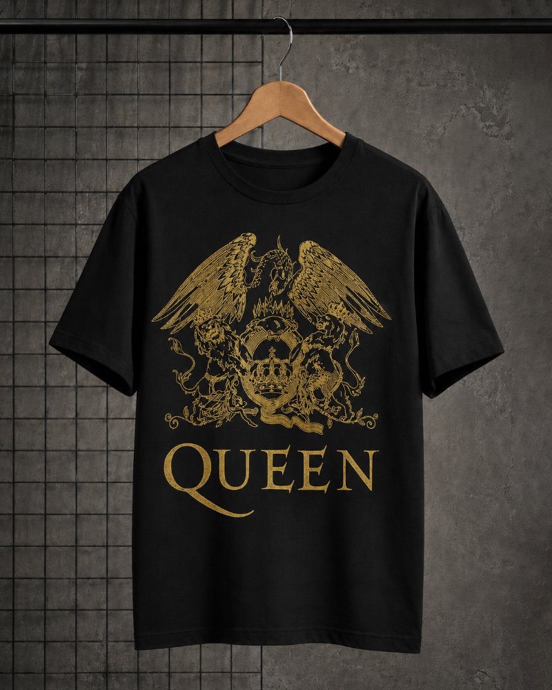 Camiseta Queen Logo Oficial High definition - UNISSEX