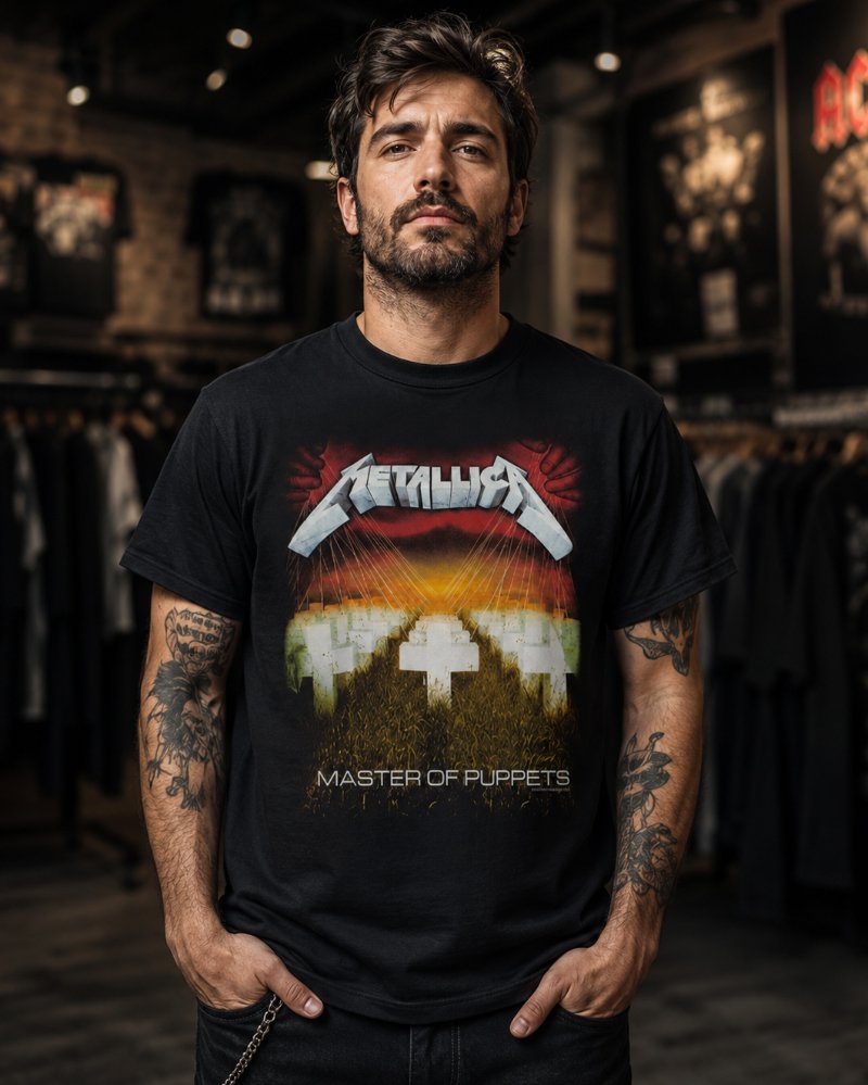 Camiseta Metallica Master Of Puppets Oficial High definition - UNISSEX